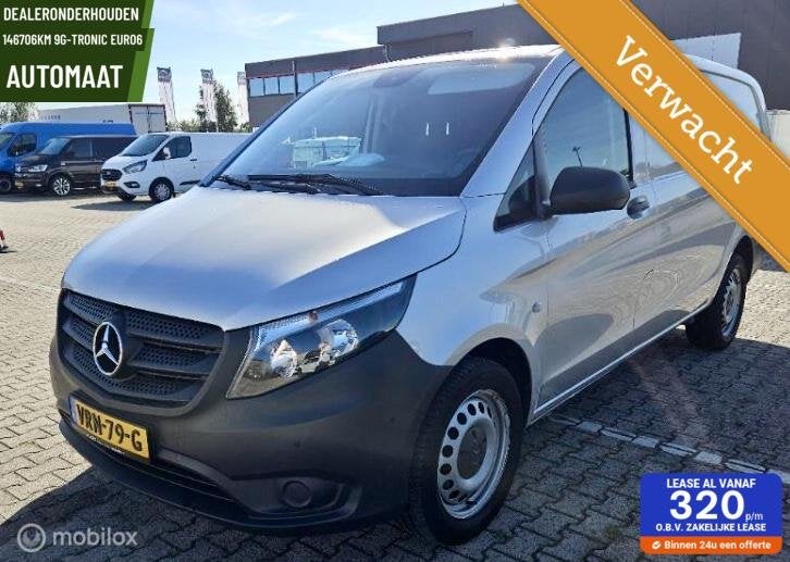 Mercedes Vito 114 CDI Lang Automaat Nav CarPlay camera Euro6, Auto's, Automaat, Gebruikt, 4 cilinders, Leder en Stof