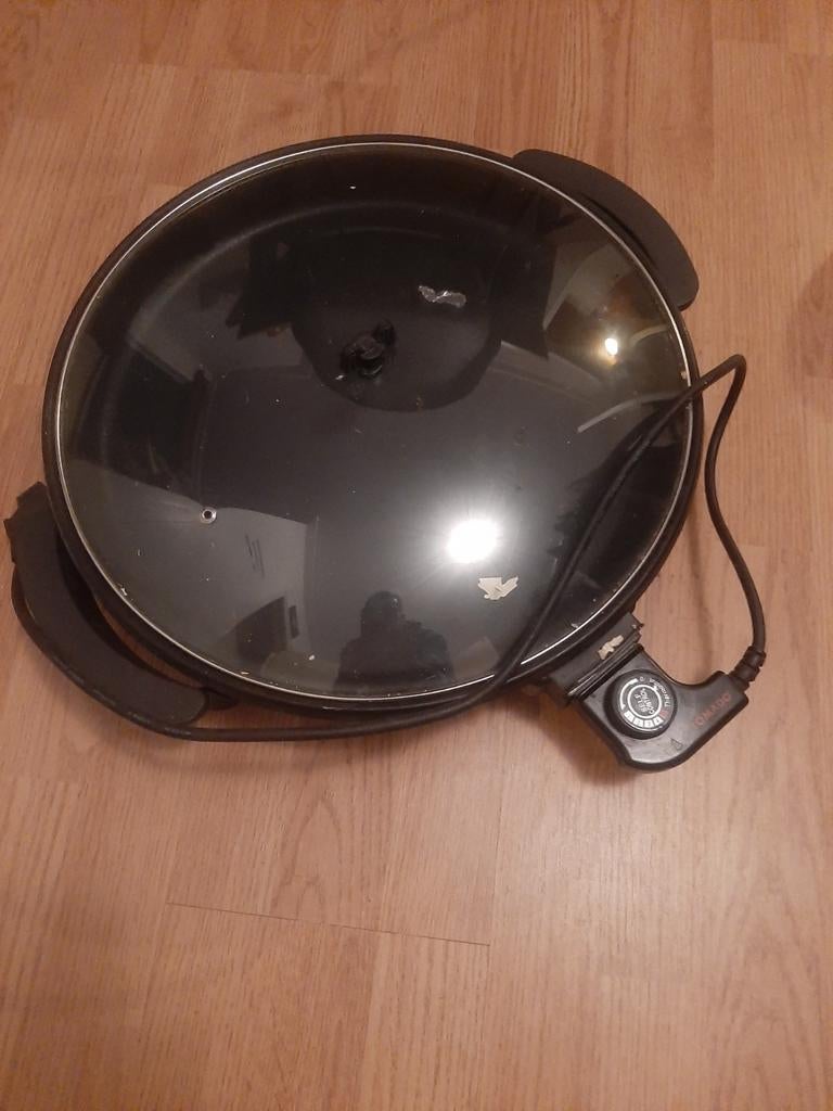 Tomado elektrische pan met deksel, Ophalen of Verzenden, Gebruikt