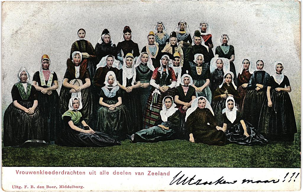 700783 Zeeuwse Klederdracht Z 1901 Nette kaart onbeschreven, Ophalen of Verzenden, Voor 1920, Ongelopen, Zeeland