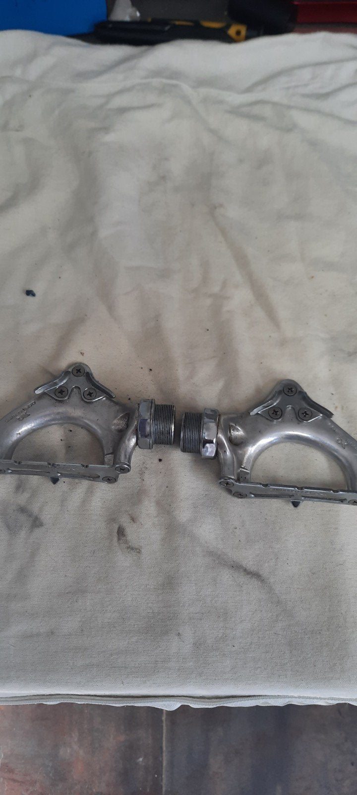 shimano 600 dx pedalen, Crankstel of Pedalen, Ophalen of Verzenden, Zo goed als nieuw, Aluminium