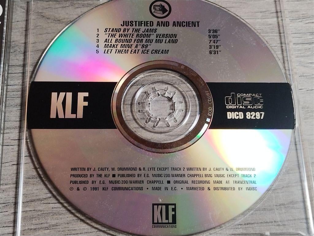 The KLF ‎– Justified & Ancient [CD Single], Ophalen of Verzenden, Zo goed als nieuw, Pop
