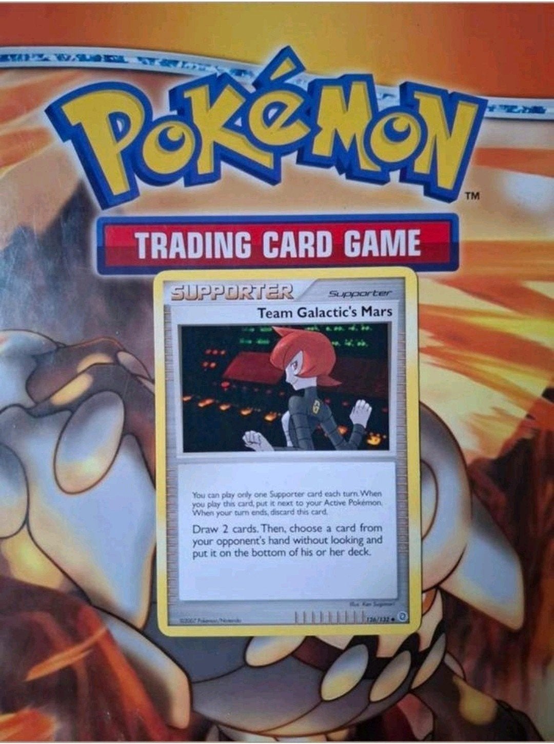 Team Galactic's Mars 126/132 DP Secret Wonders pokemon kaart, Ophalen of Verzenden, Zo goed als nieuw, Losse kaart