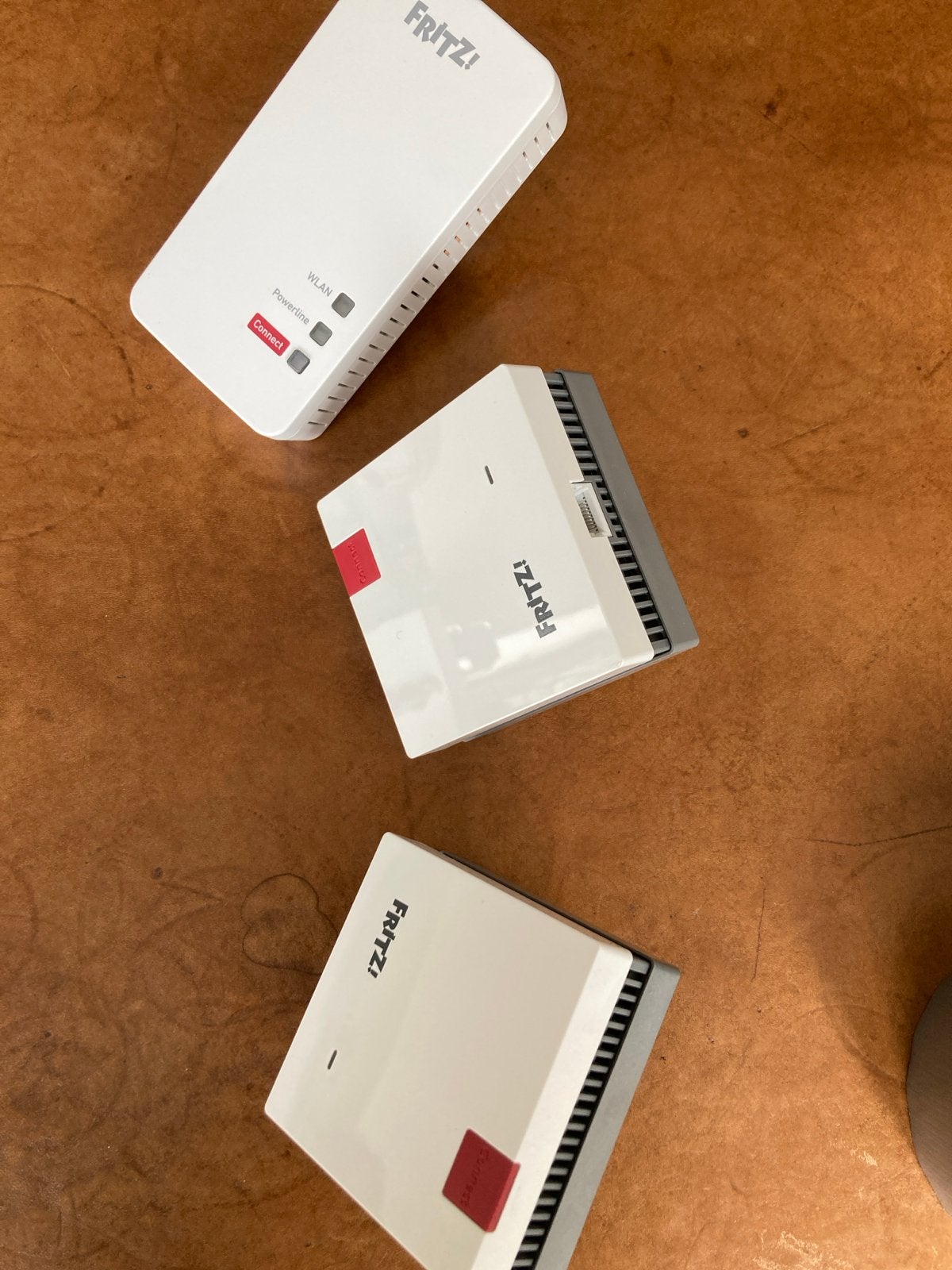 FRITZ! Powerline 1260 WLAN en 1220 en 2x repeater 1200AX, Verzenden, Zo goed als nieuw