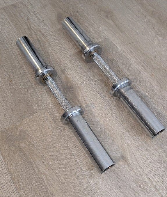 Newton OB-20 Olympische Dumbbellstangen 50mm + Sluiters, Ophalen, Zo goed als nieuw, Armen, Dumbbell
