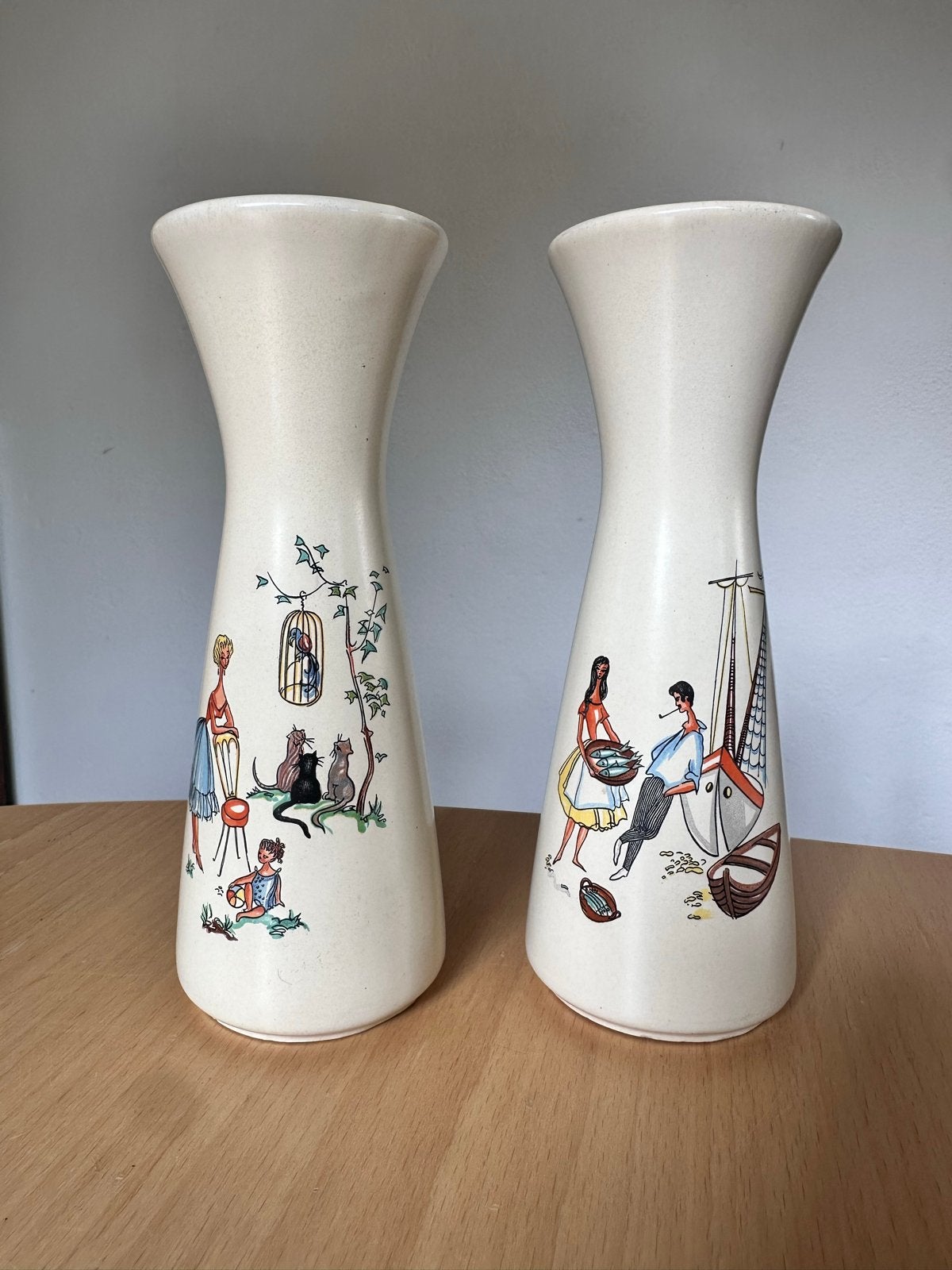 Jasba vaasjes model 602/19, Wit, Nieuw, Ophalen of Verzenden, 19 cm