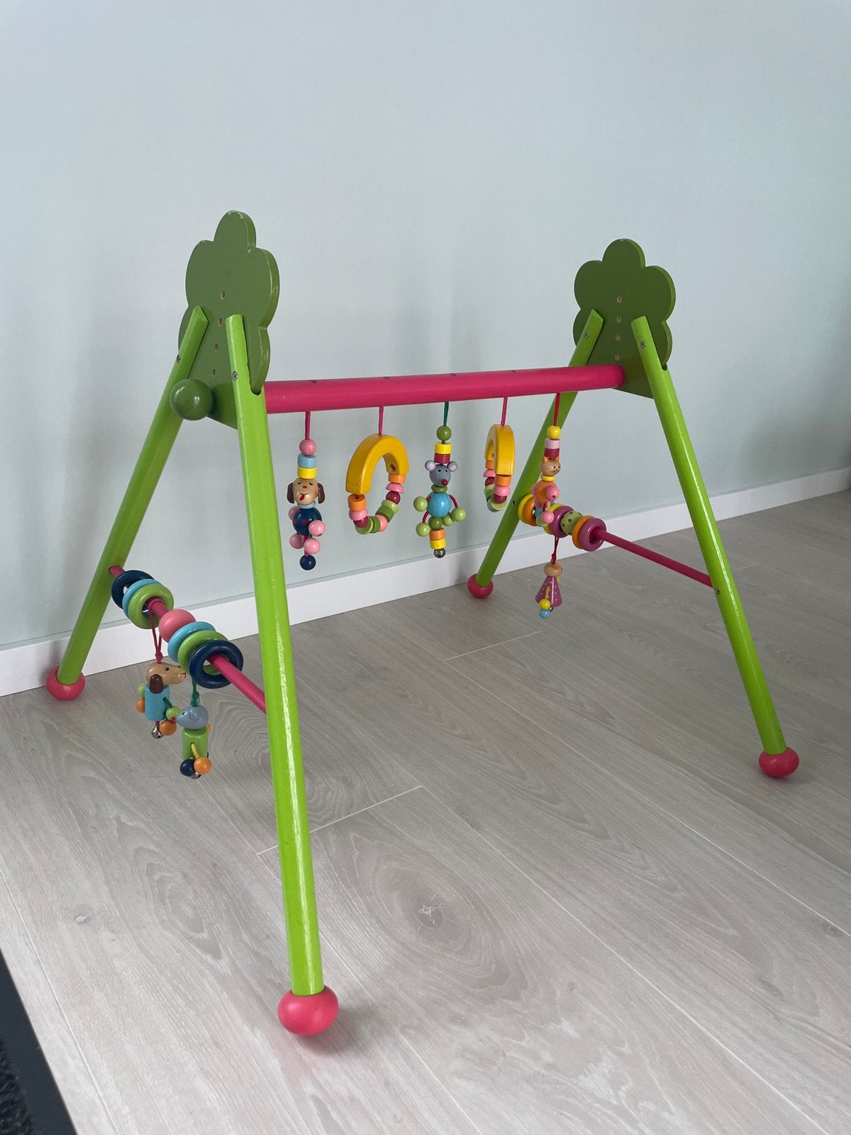 Houten babygym, Ophalen of Verzenden, Gebruikt, Ontdekken