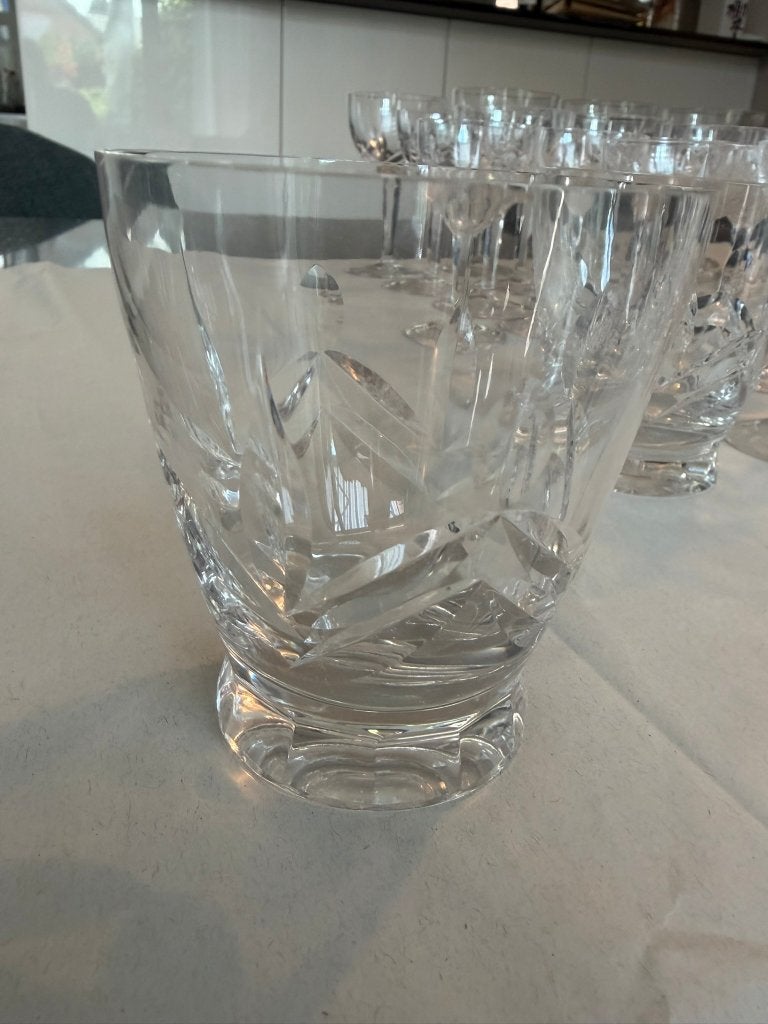 7 kristallen Whiskyglazen / Tumblers "Wight" Kristalunie, Antiek en Kunst, Ophalen of Verzenden