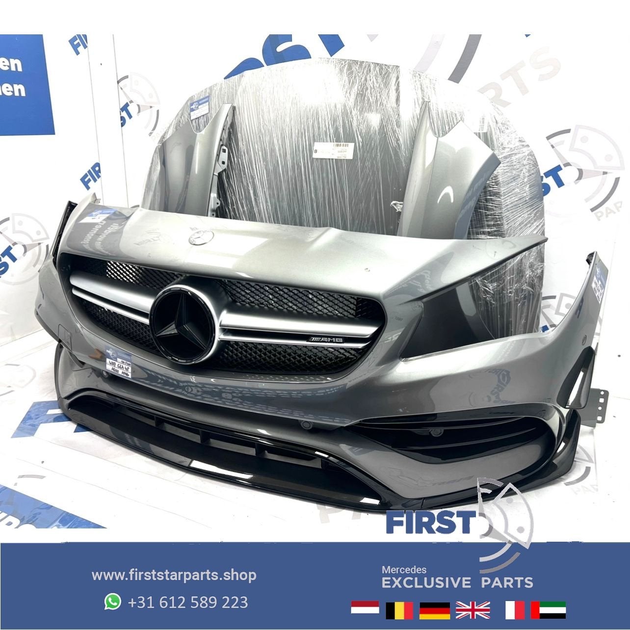 W117 C117 X117 FACELIFT CLA AMG VOORKOP COMPLEET Mercedes 20, Auto-onderdelen, Carrosserie en Plaatwerk, Bumper, Voor, Gebruikt