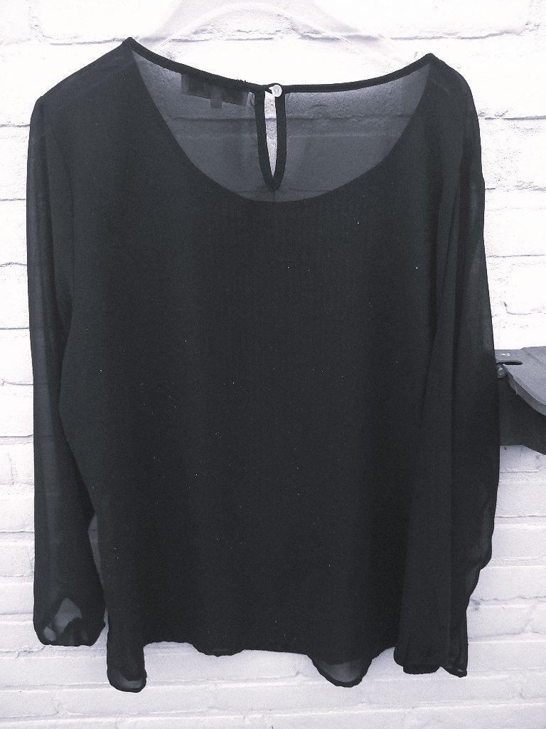 zwarte blouse /top maat XL, Kleding | Dames, Zizzi, Ophalen of Verzenden, Zo goed als nieuw, Blouse of Tuniek