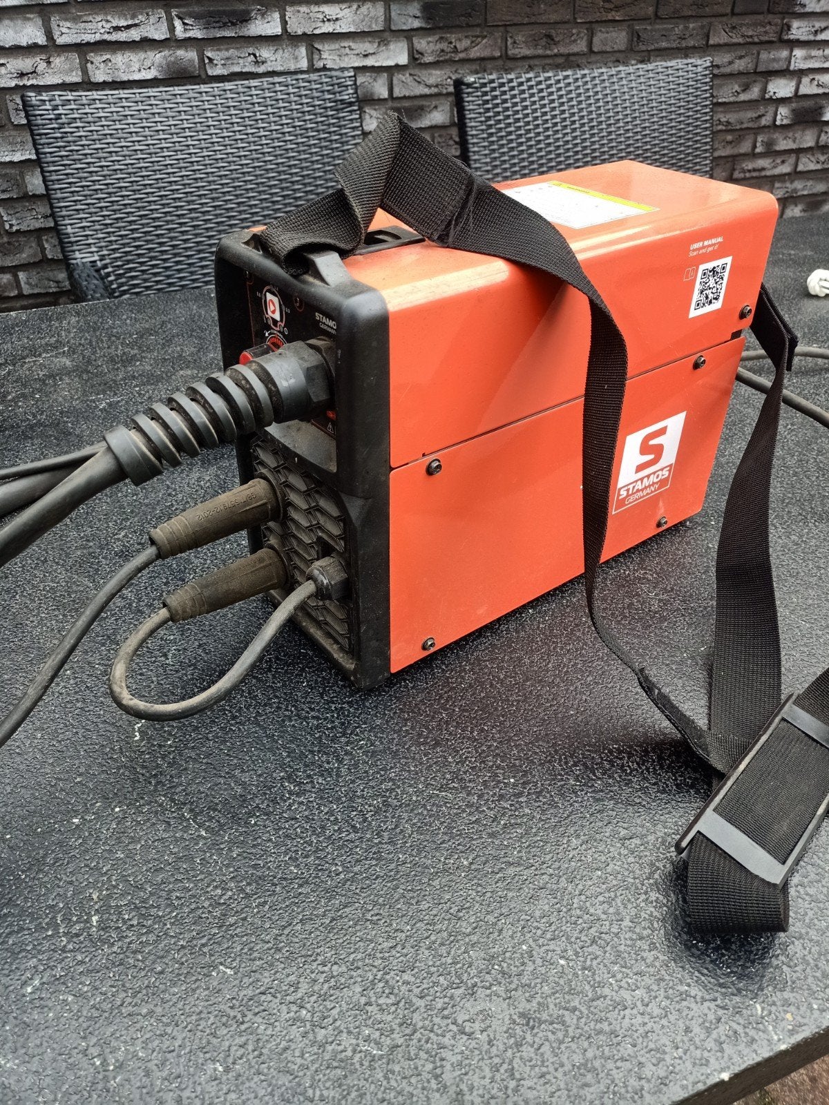 Compact MIG/MAG lasapparaat tot 90 A - Stamos S-MIG 90, Ophalen of Verzenden, Zo goed als nieuw, Minder dan 150 ampère, Co2