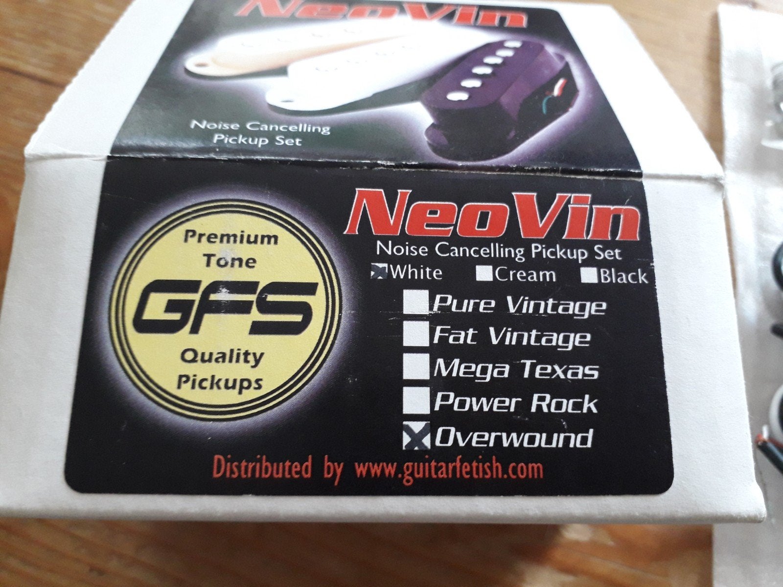 GFS pick-up set Overwound Noiseless NeoVin, white, strat, Ophalen of Verzenden, Nieuw, Elektrische gitaar