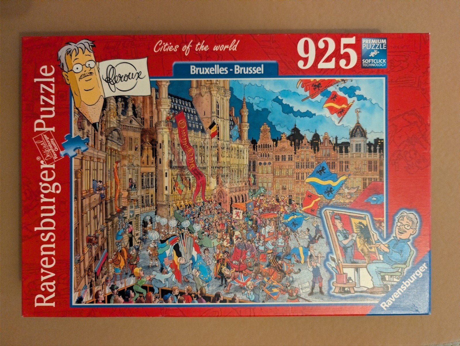 Ravensburger premium puzzel 925 stukjes - Brussel, Ophalen of Verzenden, 500 t/m 1500 stukjes, Zo goed als nieuw, Legpuzzel