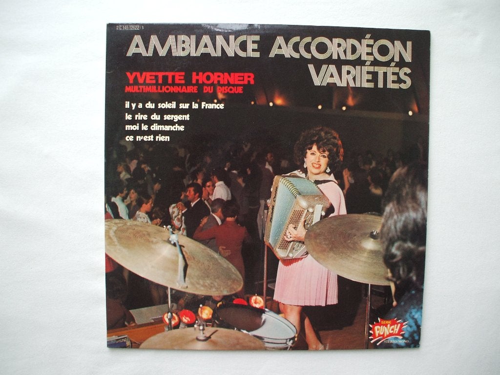 Yvette Horner - Ambiance accordeon varietes LP, Gebruikt, Ophalen of Verzenden, Dubbel-LP, 12 inch