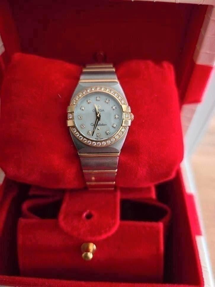 Omega Constellation Dameshorloge - Staal/Goud 24 mm, Ophalen, Staal, Polshorloge, Overige merken