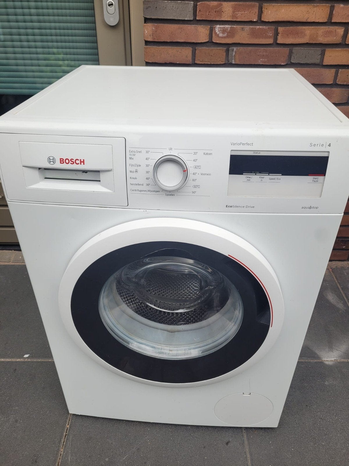 wasmachine, Witgoed en Apparatuur, Wasmachines, Ophalen, Zo goed als nieuw, Voorlader, 85 tot 90 cm