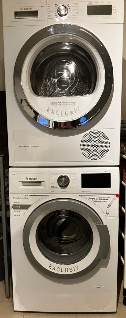 MA3 Wasmachine en droger Bosch zgan bieden, Ophalen, Zo goed als nieuw, Voorlader, 85 tot 90 cm