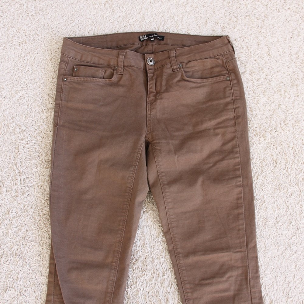 Mooie Bella Ragazza Broek (XXS) - 73 € 10,-, Bruin, Bella Ragazza, Ophalen of Verzenden, Zo goed als nieuw