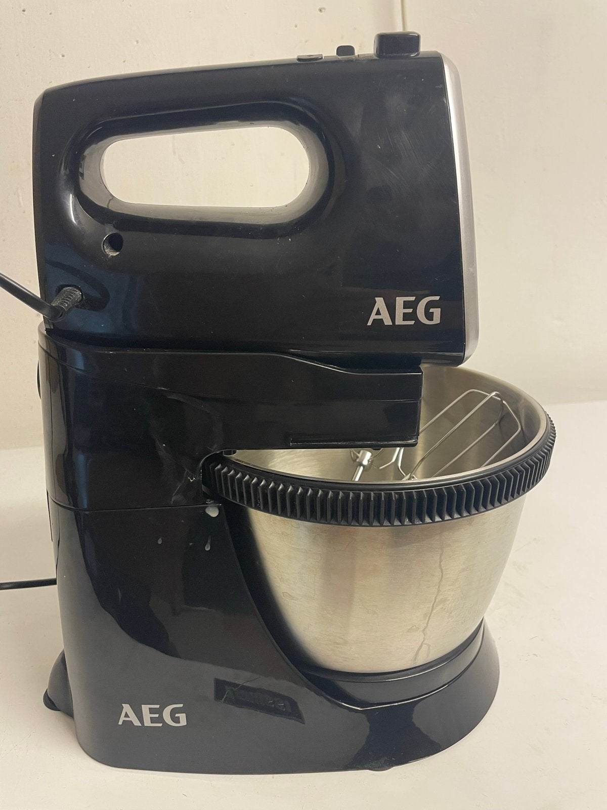 AEG SM3300 Keukenmixer 2-in-1 met RVS kom, Witgoed en Apparatuur, Keukenmixers, Ophalen, Zo goed als nieuw