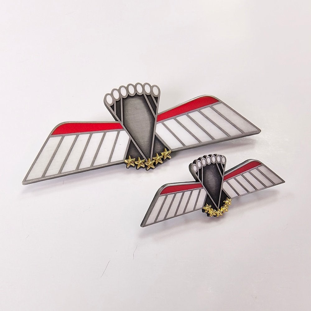 Metalen parawing D HALO/HAHO (KCT/MARSOF), Ophalen of Verzenden, Landmacht, Nederland, Lintje, Medaille of Wings