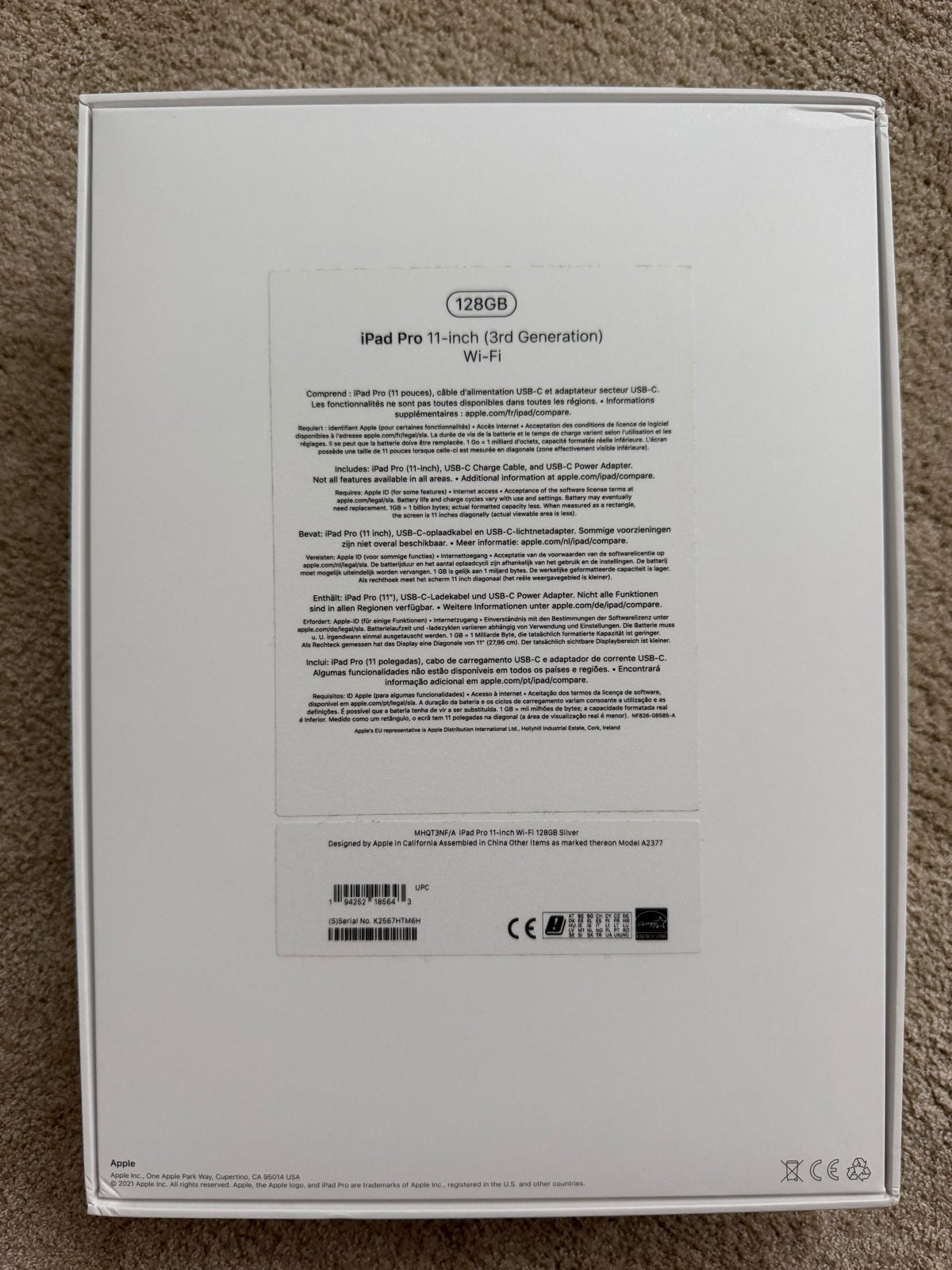 Foto 5 van Apple iPad Pro 11-inch (3e generatie) 128GB Wi-Fi Zilver