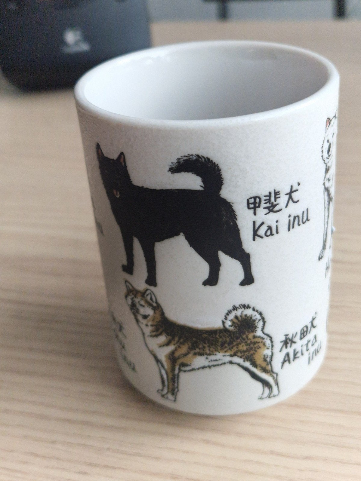 Japanse hondenrassen mok - Kai Inu, Akita Inu, Shiba Inu, Overige stijlen, Ophalen of Verzenden, Zo goed als nieuw, Wit