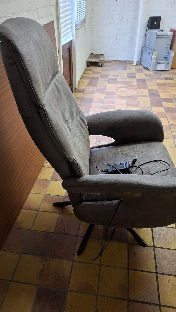 Relax Fauteuil Bolton 2 motoren verstelbaar., Huis en Inrichting, Fauteuils, Ophalen, Minder dan 75 cm, Zo goed als nieuw, Stof