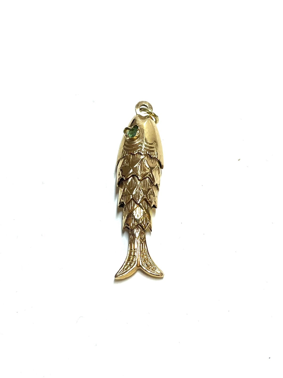 18k gouden vis hanger, -, -, Ophalen of Verzenden, Zo goed als nieuw