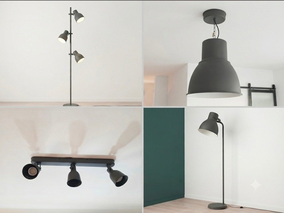 set lampen HEKTAR ikea zgan, Ophalen, Zo goed als nieuw, 150 tot 200 cm