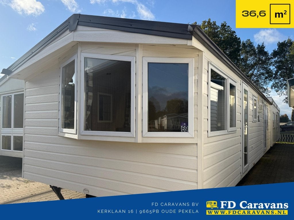 Europa Andes 9.90x3.70 2 Slpk DG Incl. Transport, Caravans en Kamperen, Tot en met 4