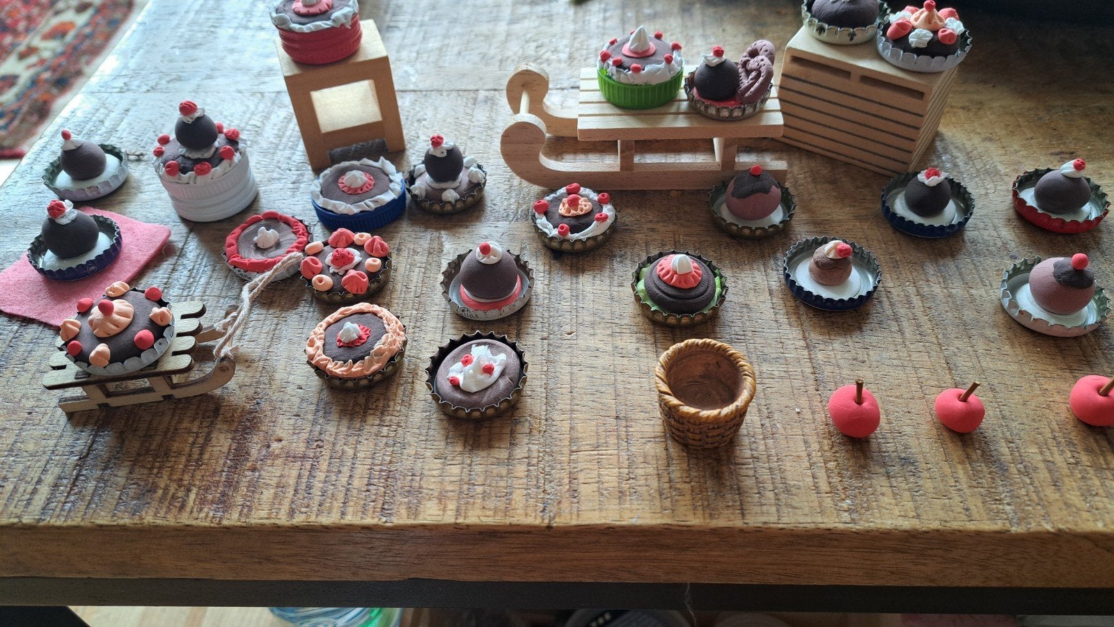 poppenhuis Maileg taartjes muizen muizenhuis gebakjes, Ophalen of Verzenden, Nieuw, Decoratie