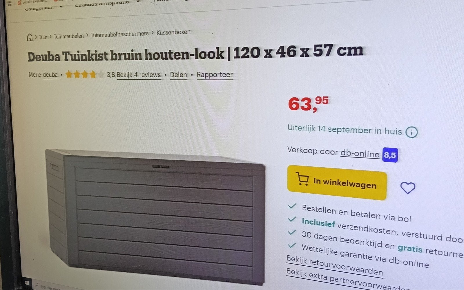 Deuba Tuinkist, Verzenden, Nieuw, Kunststof, Overige typen