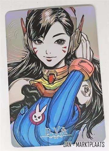 D.Va Overwatch Holo Foil Rainbow Trading Card dva, Verzenden, Kuifje, Nieuw, Beeldje of Figuurtje