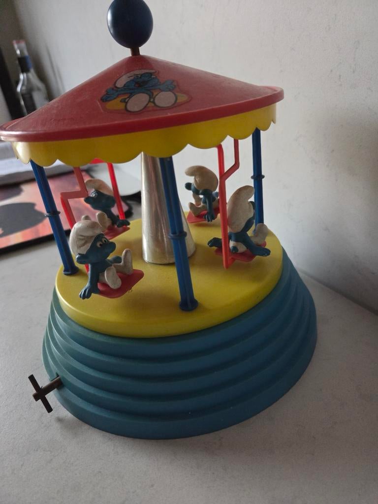 Vintage Smurf Smurfen Carrousel, Ophalen of Verzenden, Gebruikt, Verschillende Smurfen