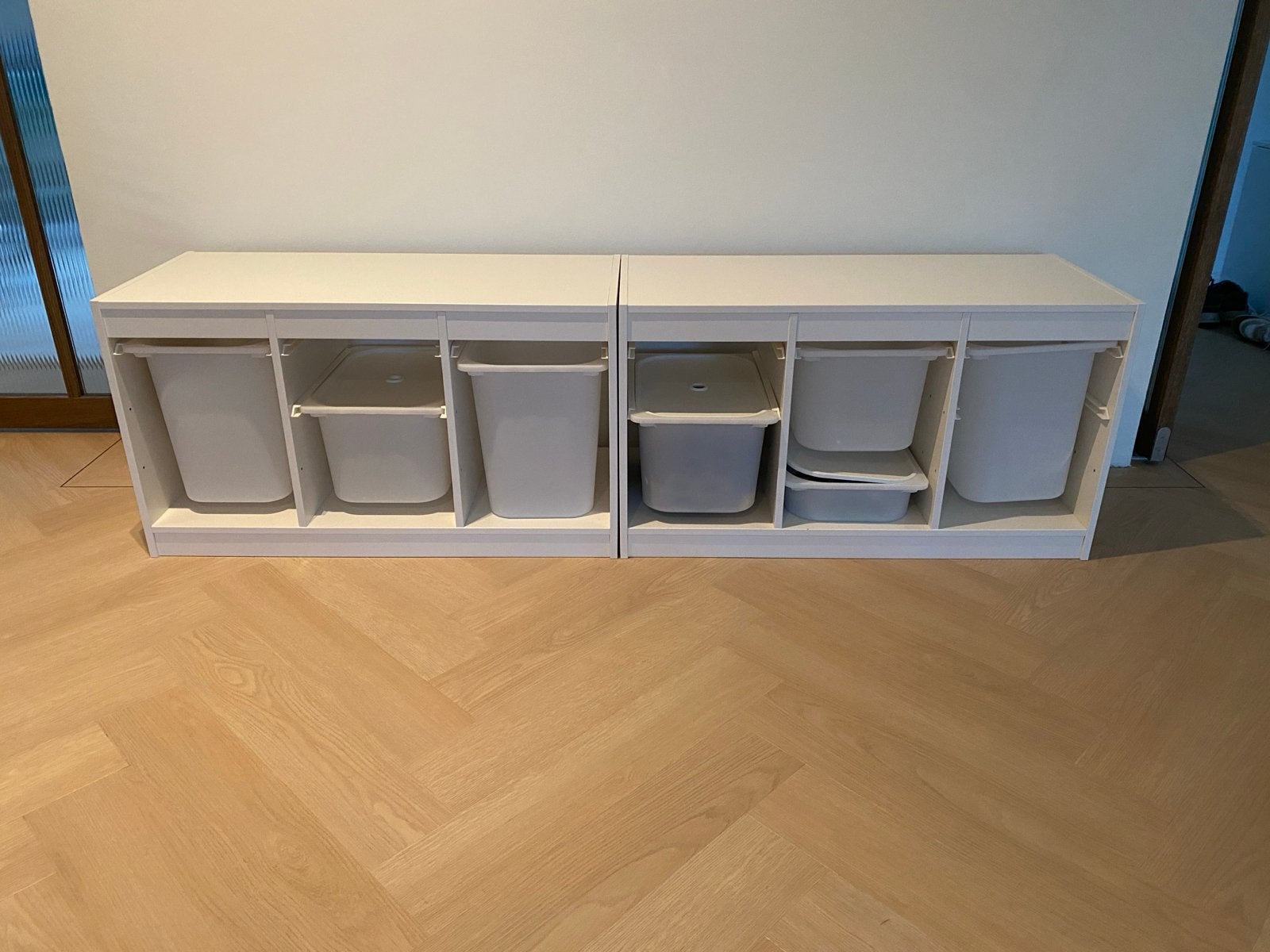 IKEA Trofast opbergcombinatie met bakken 40 euro per stuk, Ophalen, Gebruikt