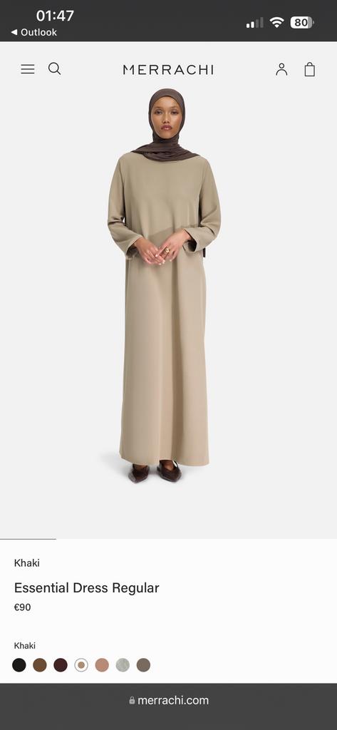 Merrachi Essential Dress Regular, Overige typen, Overige kleuren, Ophalen of Verzenden, Zo goed als nieuw