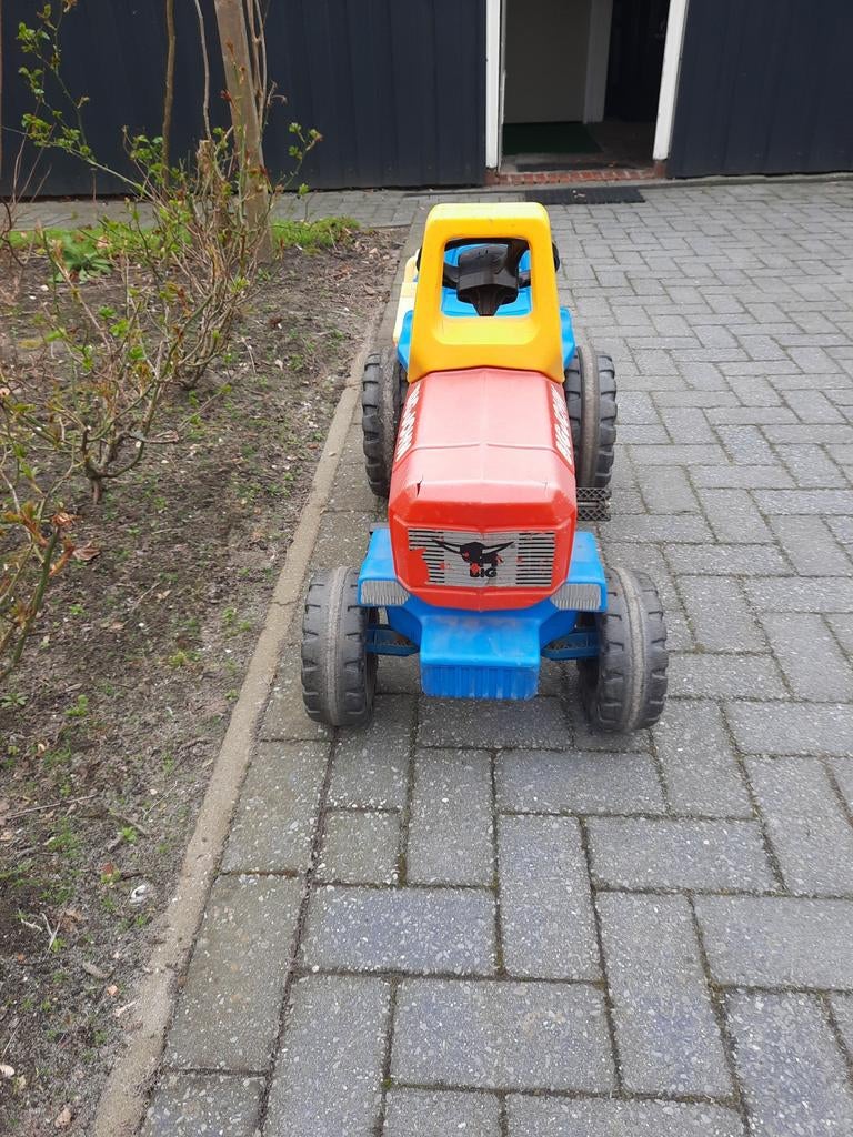 BIG John Kindertractor - Robuust en Klaar voor Avontuur, Kinderen en Baby's, Speelgoed | Buiten | Voertuigen en Loopfietsen, Ophalen