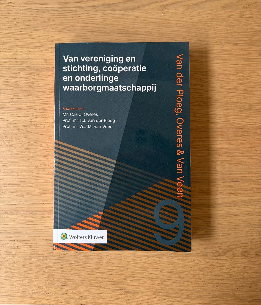 Van vereniging en stichting (9e druk), Boeken, Ophalen of Verzenden, Alpha, Nieuw, WO