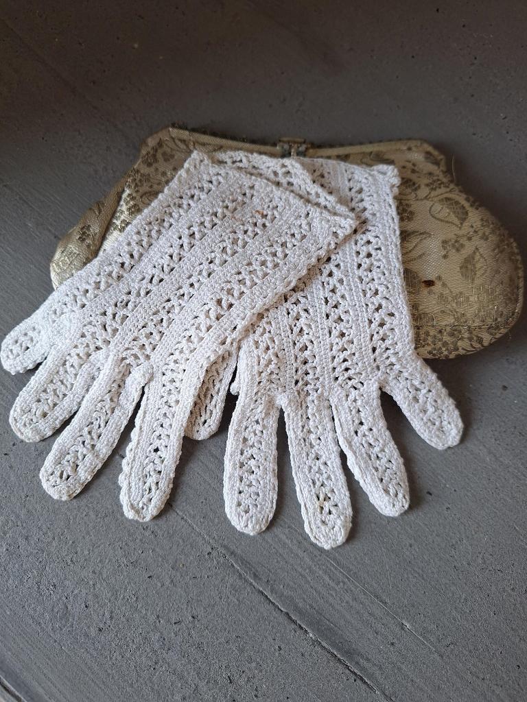 Antieke gehaakte handschoentjes, Antiek en Kunst, Ophalen of Verzenden