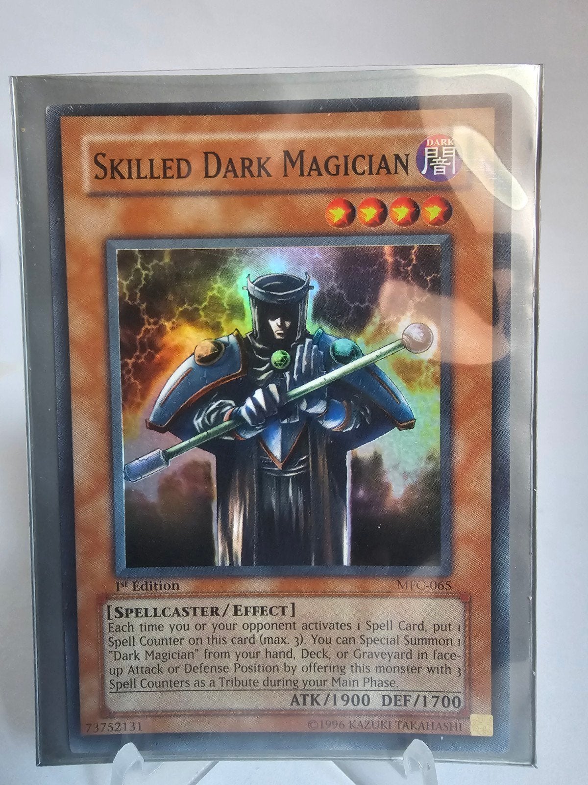Skilled Dark Magician - 1st Edition Yu-Gi-Oh! Kaart, Verzenden, Zo goed als nieuw, Losse kaart, Foil