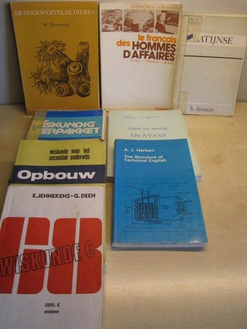 Schoolboeken 1960-80: wisk, latijn, frans, engels, iologie, Ophalen of Verzenden, Gelezen, Overige niveaus, Latijn