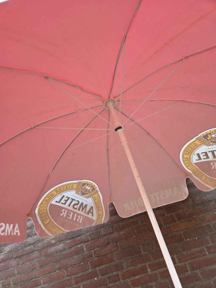 amstel bier parasol 160 cm diam, Ophalen of Verzenden, 'T Olde Gre-j, Info@toldegrej.nl, Endepoelstraat 20f Didam