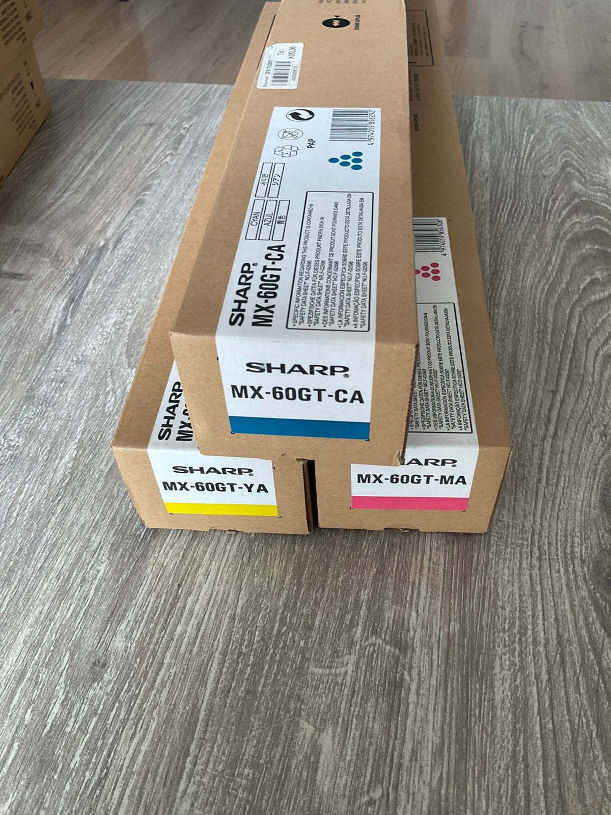 NIEUWE SHARP TONERS  MX-60GT-CA /MX-60GT-YA /MX-60GT-MA, Ophalen of Verzenden, Nieuw, Toner