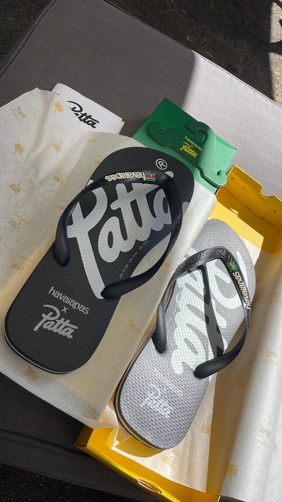 Patta Havaianas. 45/46 nieuw ongedragen, Slippers, Zwart, Nieuw, Ophalen of Verzenden