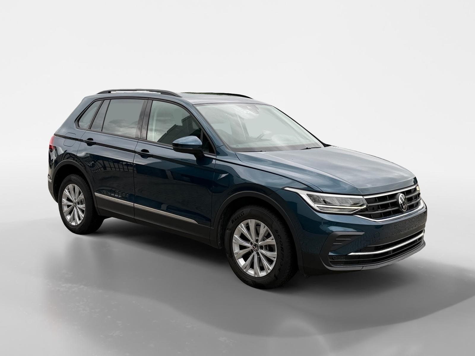 Volkswagen Tiguan 1.4 TSI HYBRIDE, | Metallic | LM velgen |, Auto's, Stof, 4 cilinders, Blauw, Verwarmde buitenspiegels