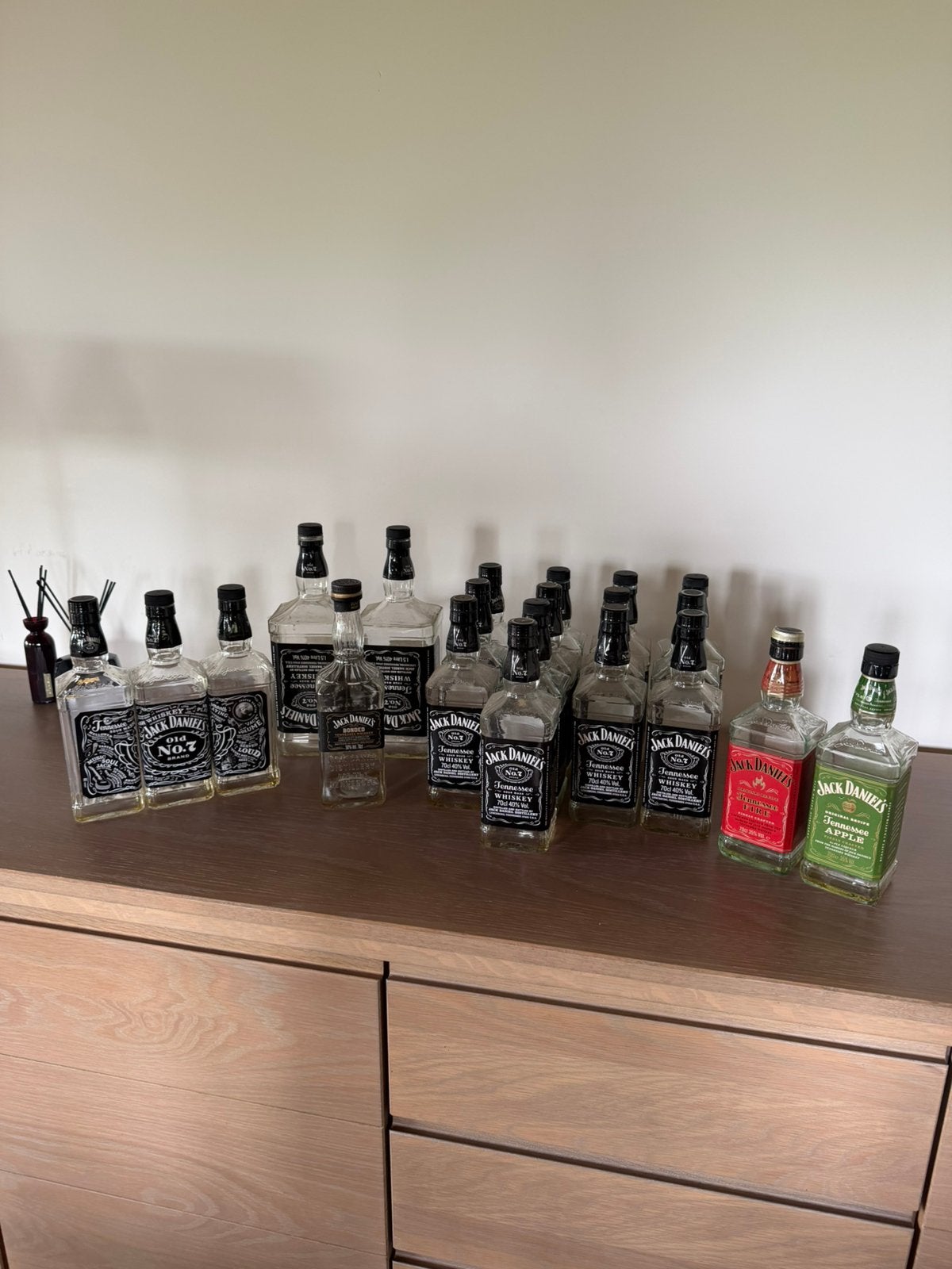 Lege jack daniels flessen, Verzamelen, Ophalen of Verzenden, Zo goed als nieuw, Verpakking