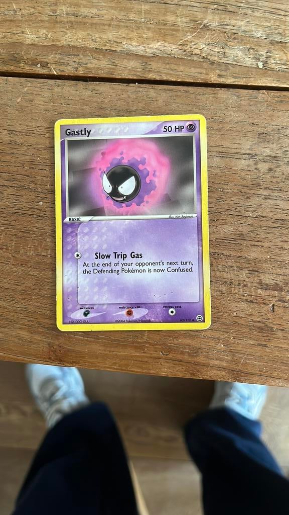 Gastly FR/LG drukfout 63/112, Ophalen of Verzenden, Gebruikt, Losse kaart
