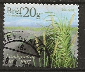 IJsland 17, gras voor agecfd, Verzenden, IJsland, Gestempeld