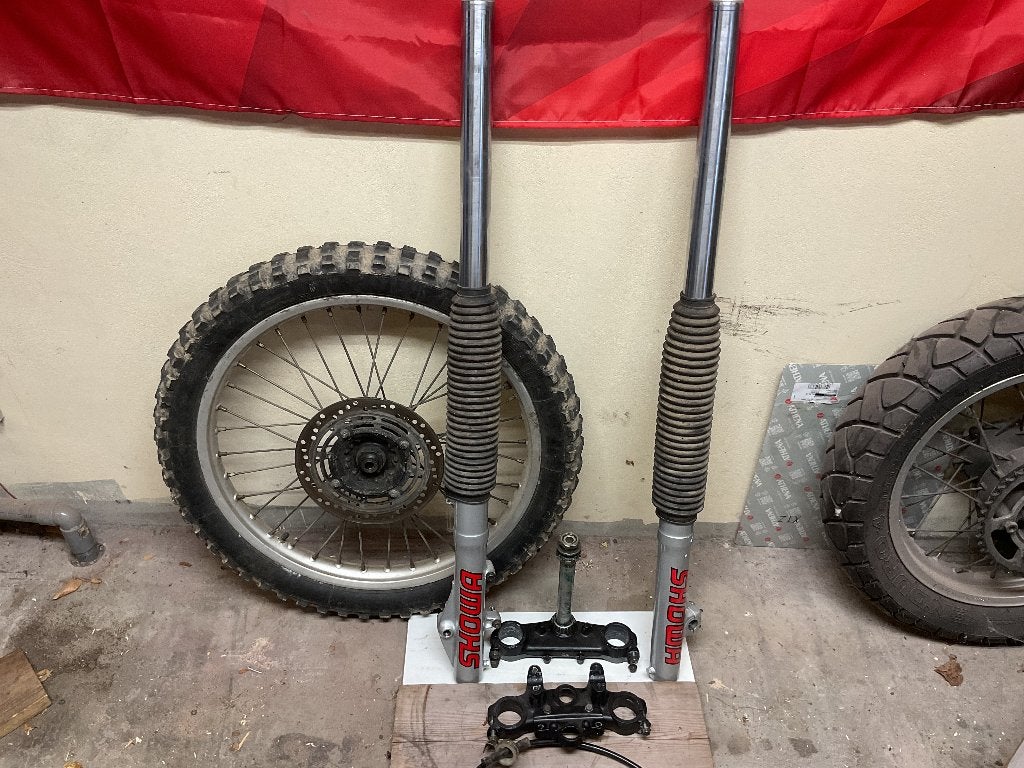 XR600 voorvork 43mm compleet met 21” wiel, hydraulische rem, Motoren, Ophalen of Verzenden, Gebruikt