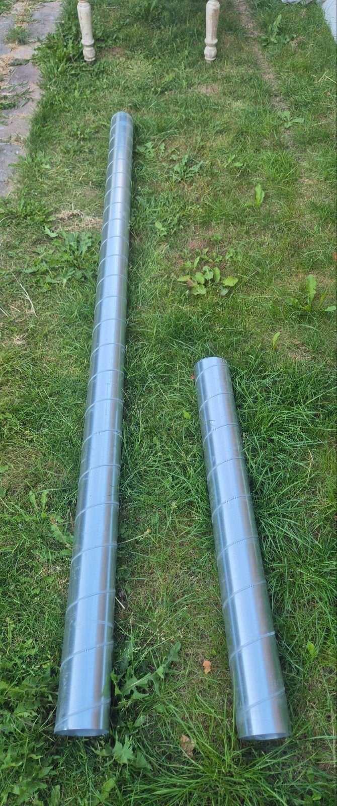 Spirobuis Ø 125mm  414 cm, Ophalen, Overige materialen, 2 tot 4 meter, 80 mm of meer