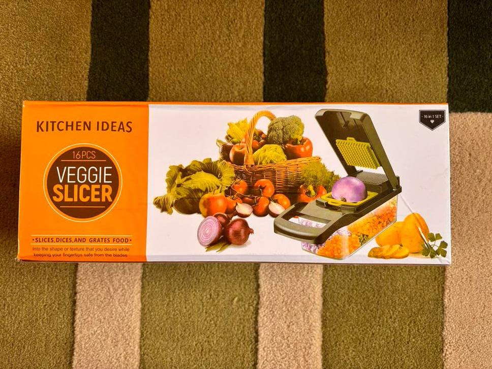 Veggie Slicer - groentesnijder - 16-delig, Overige typen, Kunststof, Nieuw, Ophalen of Verzenden